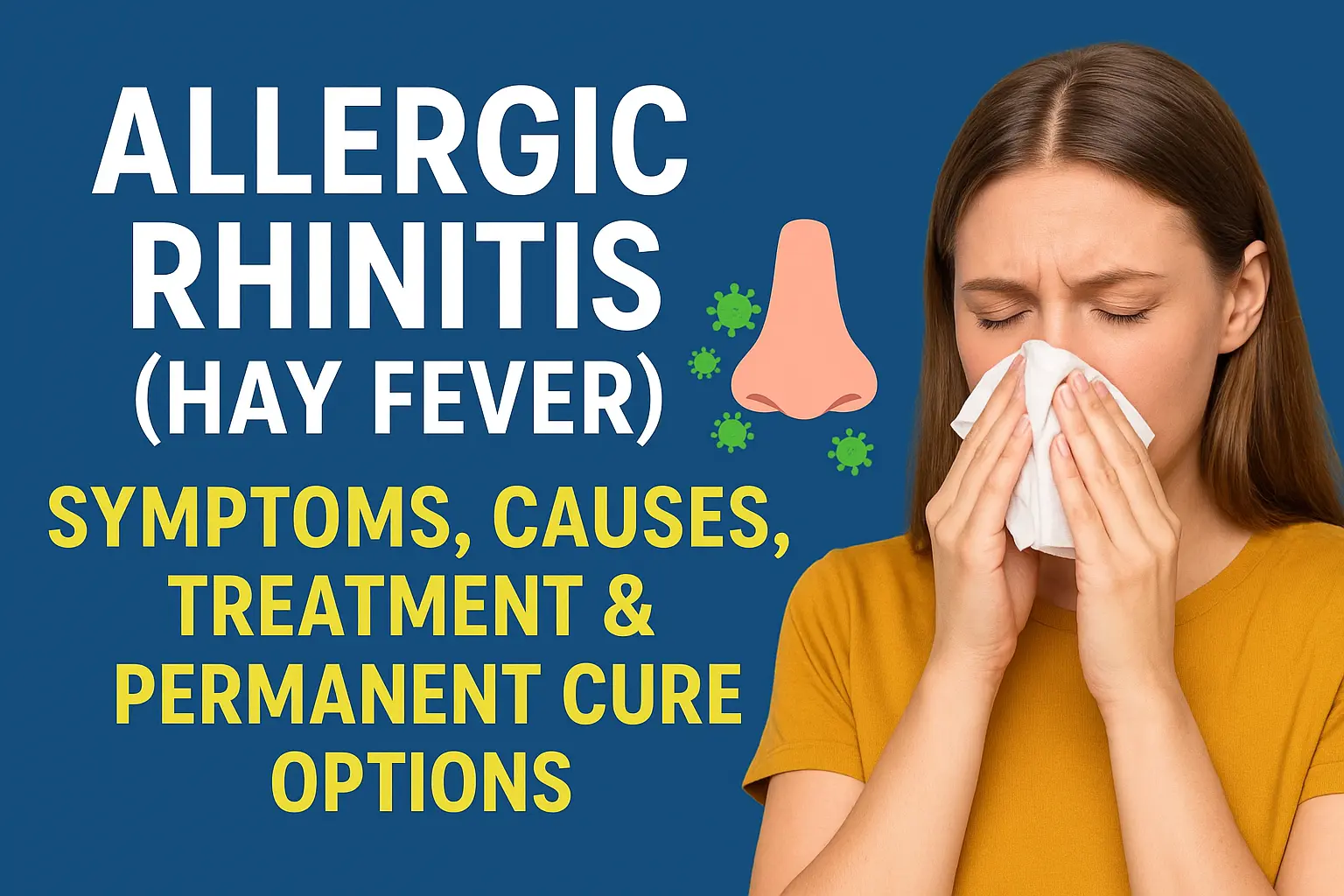 Allergic Rhinitis (Hay Fever): Symptoms, Causes, Treatment & Permanent ...